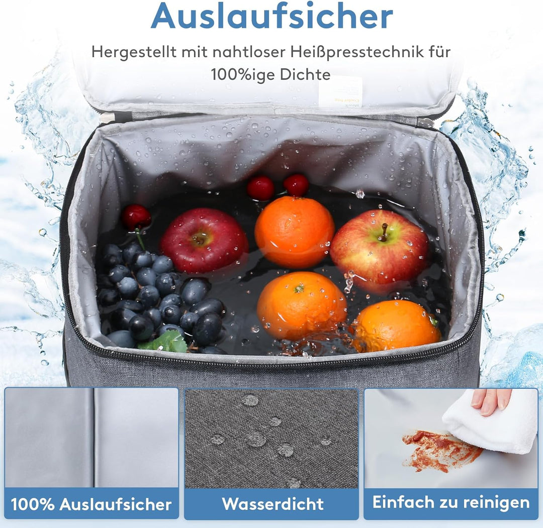 Lifewit 20L Kühltasche Gross faltbar Kühlkorb Kühlbox Isoliertasche Thermotasche Picknicktasche für