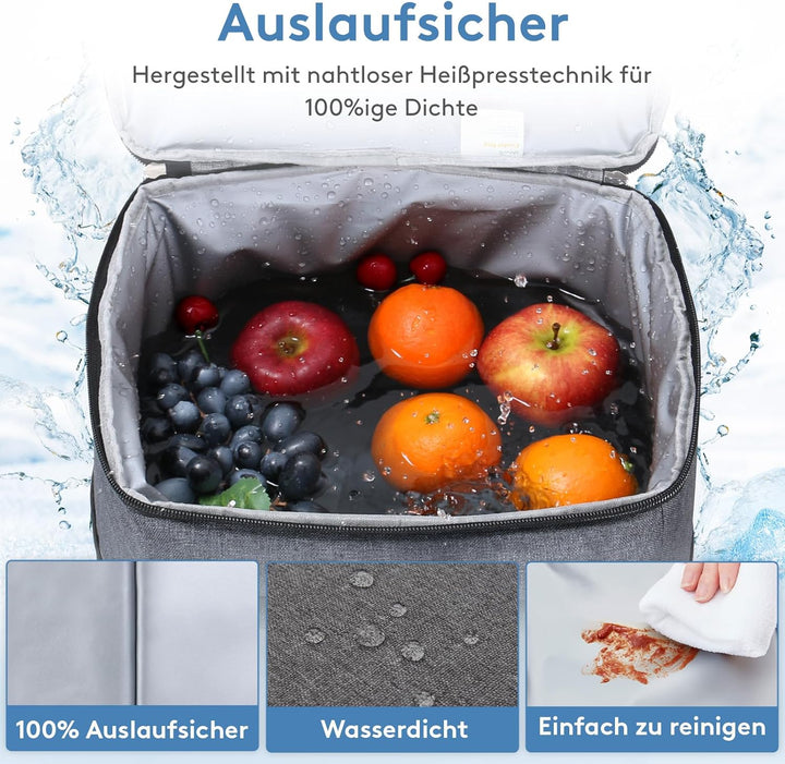 Lifewit 20L Kühltasche Gross faltbar Kühlkorb Kühlbox Isoliertasche Thermotasche Picknicktasche für