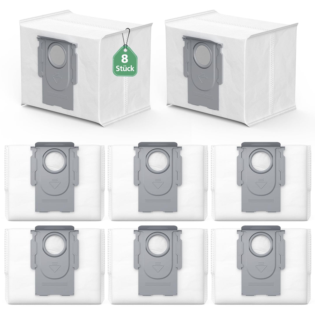 8 Pack S8+/Q7 Max+/Q8 Max+ Staubbeutel kompatibel mit Roborock S8 Pro Ultra /S7 MaxV Ultra /S7 Pro U