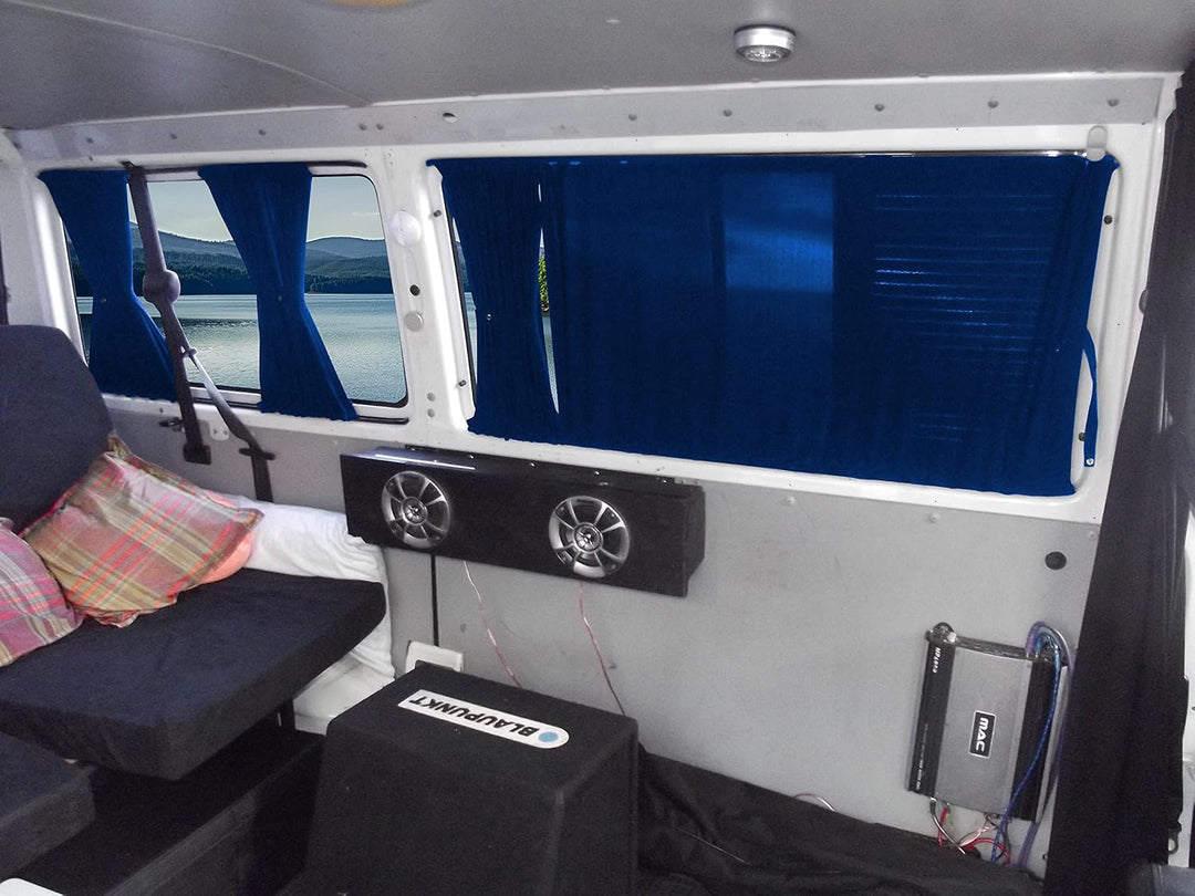 BREMER SITZBEZÜGE Mass Gardinen Vorhänge Sonnenschutz kompatibel mit VW T4 Transporter Caravelle kur