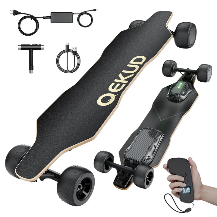 Elektro-Skateboard mit Fernbedienung für Erwachsene und Jugendliche, 2000W/1100W/900W Motor, einstel