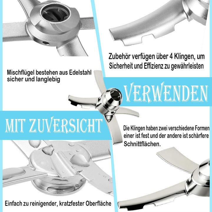 Ersatz-Paddelklinge für Eismaschinen der Ninja Creami NC700-Serie, Ersatzteile Klinge für Ninja Crea