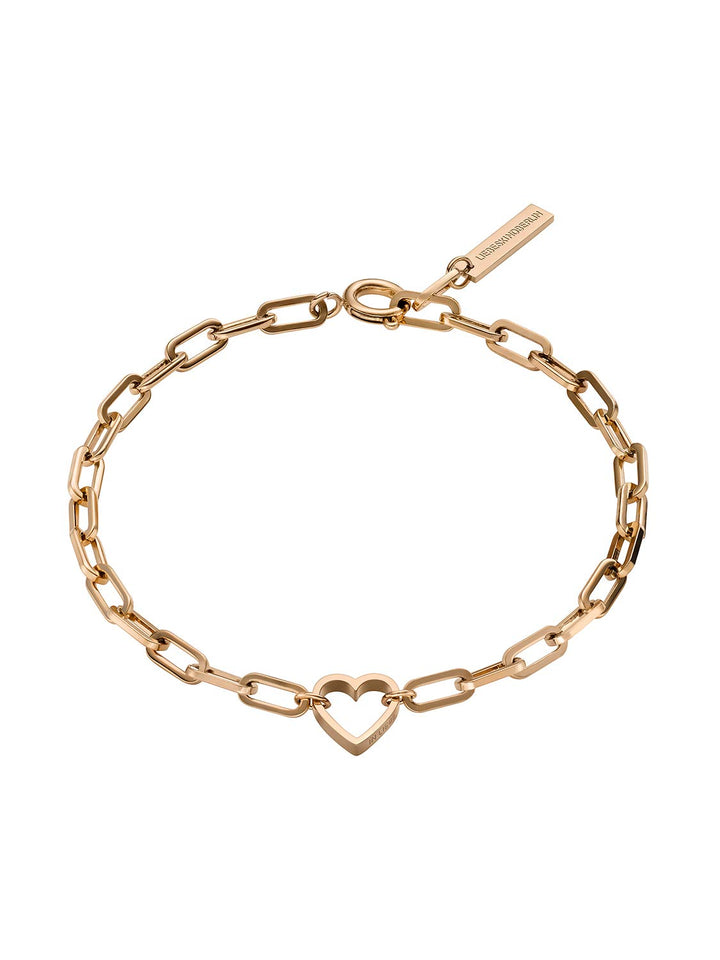Liebeskind Berlin Damen-Handketten Edelstahl Roségold Single, Roségold Single