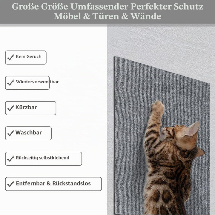 Kratzmatte Katze Selbstklebend,Kratzfestes Sofa kratzmatte Katze,Selbstklebend Kratzteppich Katze Wa