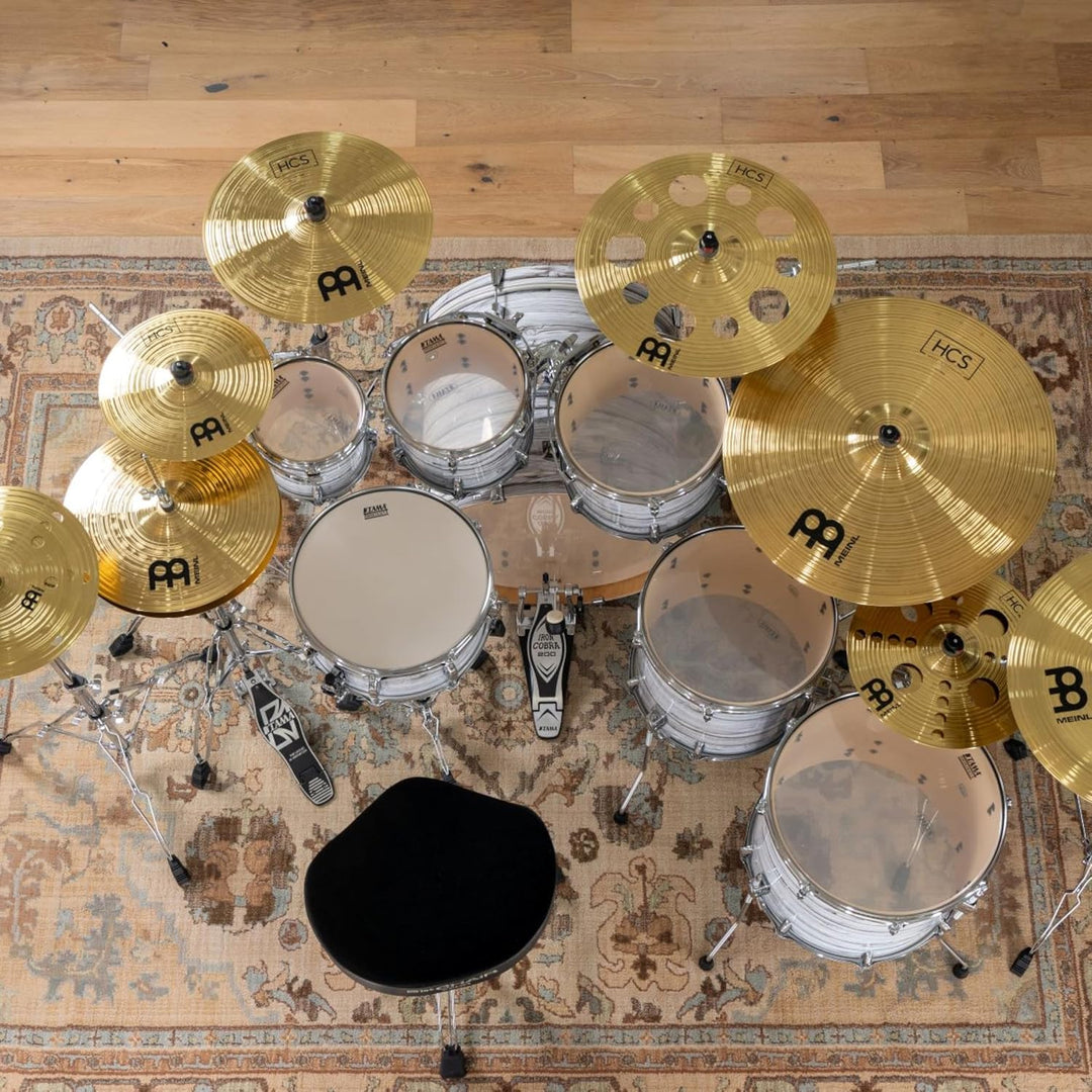 Meinl Cymbals HCS Splash 12 Zoll (Video) Schlagzeug Becken (30,48cm) Messing, Traditionelles Finish