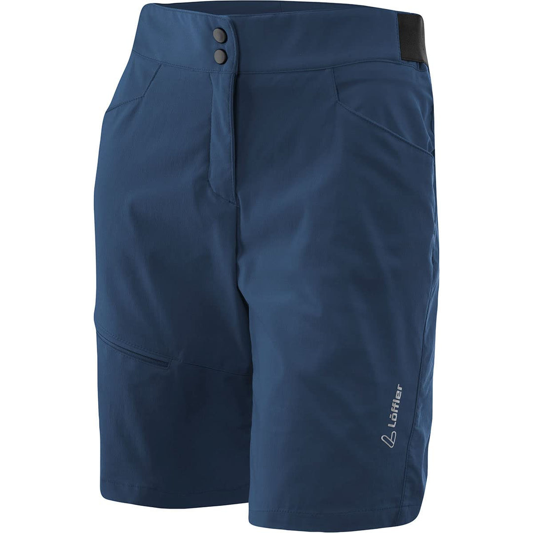 Löffler Damen Comfort Stretch Light MTB Hose kurz Radhose Bike Shorts 38 Dunkelblau, 38 Dunkelblau