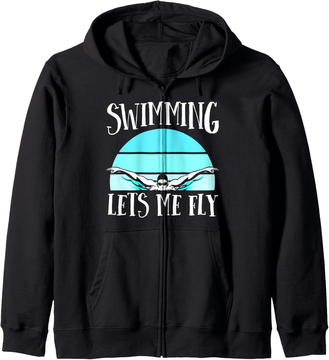 Swimming Lets My Fly Swim Team Shirt Women Swimmer Gift Kapuzenjacke