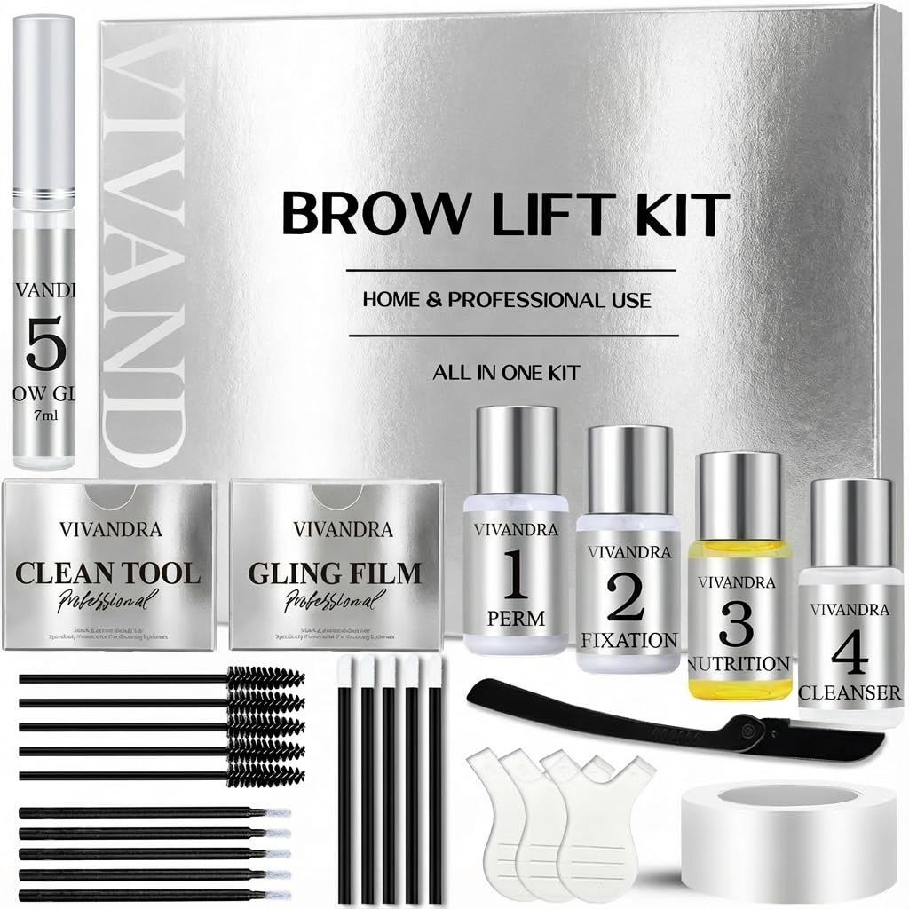 Augenbrauen Lifting Set, DIY Brow Lifting Set für Zuhause, Professionelles Brow Lamination Kit für D