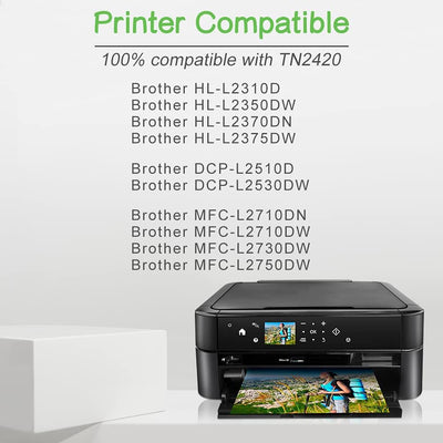 SINOPRINT TN2420 TN2410 Toner Kompatibel für Brother TN-2420 TN-2410 für Brother HL-L2310D HL-L2350D