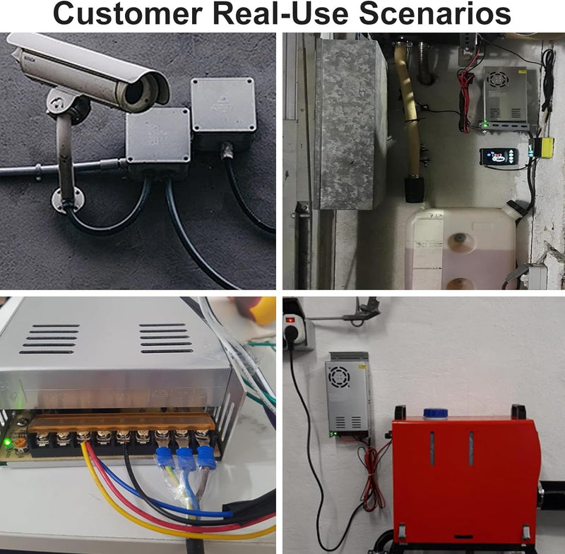 12V 30A Netzteil Schalt 120V DC 360W Transformator fur 3D Drucker, CCTV, LED Beleuchtung und Industr