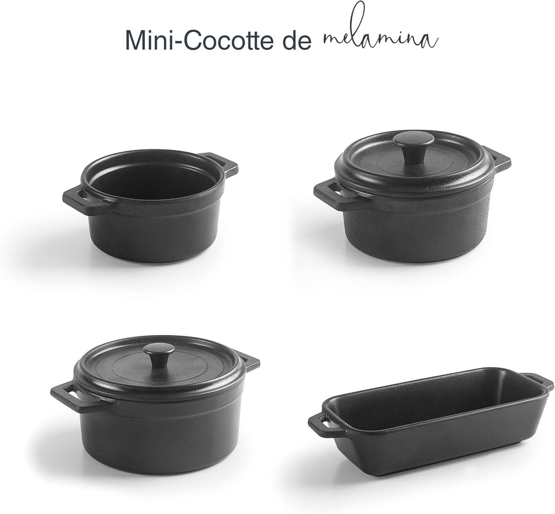 Lacor - 63393 - Mini Topf, Topf mit Deckel, aus Melamin, spülmaschinenfest, BPA frei, Ø14 cm, 640 ml