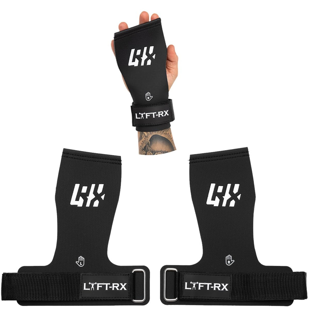 Valiant Chalkless Grips – Gummibeschichtet, No Chalk, No Hole/Fingerless, Palm Hand Grip w/Wrist Str