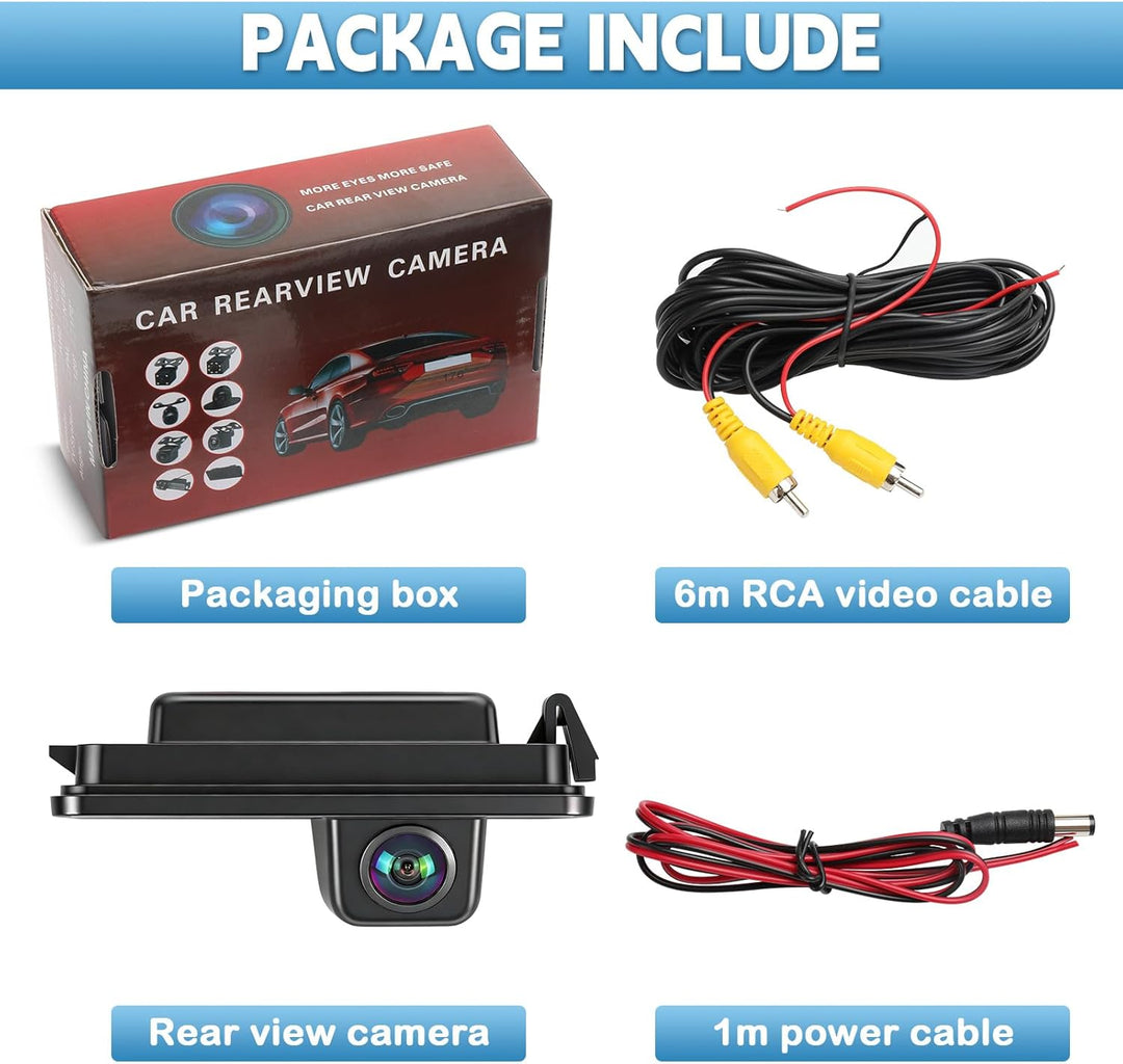 HD 1080P Auto Rückfahrkamera Ersatz für VW Polo 2004-2026 VW Golf 4 5 6 Skoda Superb 2008-2014, 170