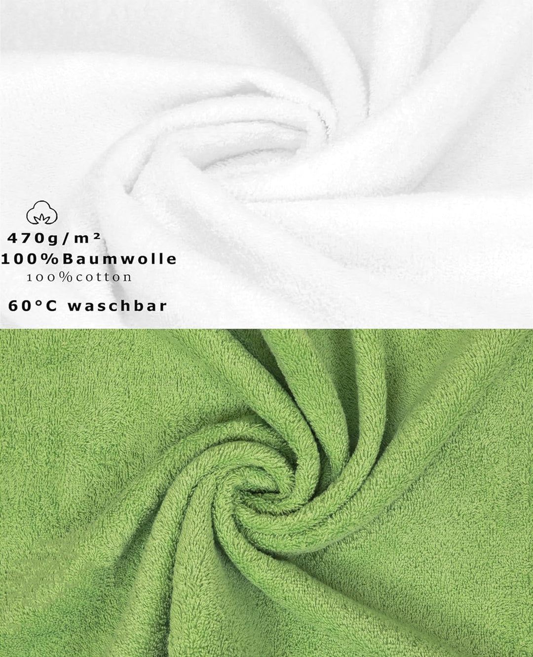 Betz 10-TLG. Handtuch-Set Premium 100% Baumwolle 2 Duschtücher 4 Handtücher 2 Gästetücher 2 Waschhan
