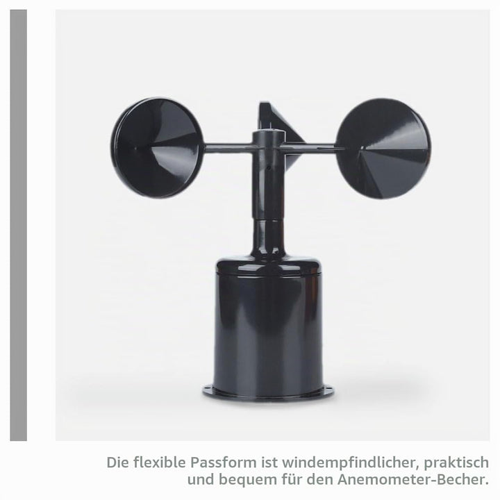 Yardwe Anemometer Gehäuse Aus Robustem Abs Windgeschwindigkeitsmesser Schutz Leicht Und Kompakt Wett