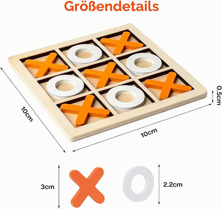Kindergeburtstags Gadget, 20 Stück Mini-Tic-Tac-Toe-Brett aus Holz für Kinder Spieltisch aus Holz Xo