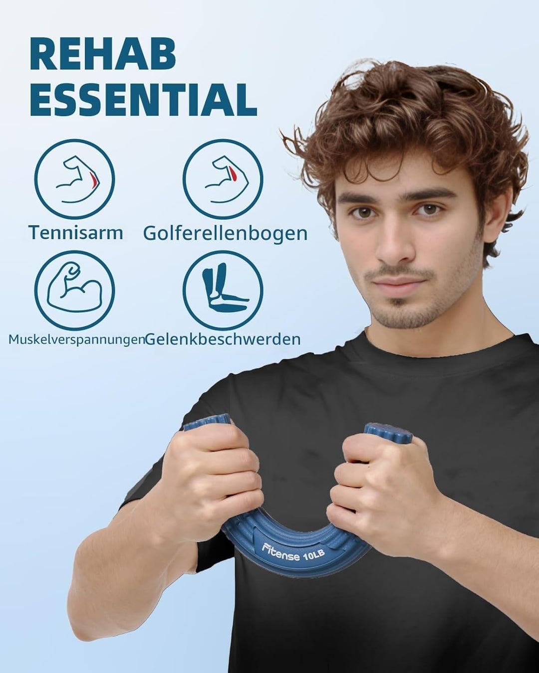 Flex Therapie Bar Kit, FlexBar Handtrainer, Widerstand Bar, Tennisarm Therapie Bar, Twist Hand Exerc