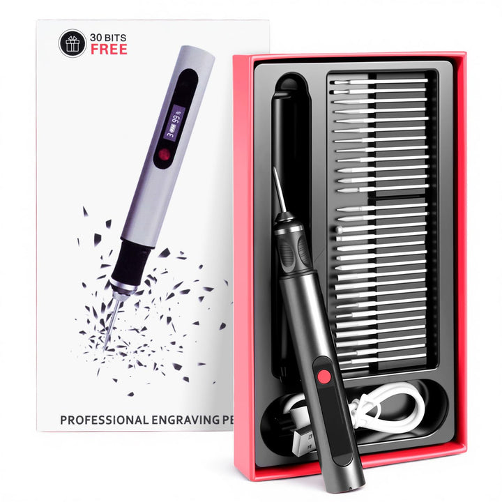 Customizer Gravierstift Set kabellos, wiederaufladbarer Customizer Engraving Pen mit 3 Geschwindigke