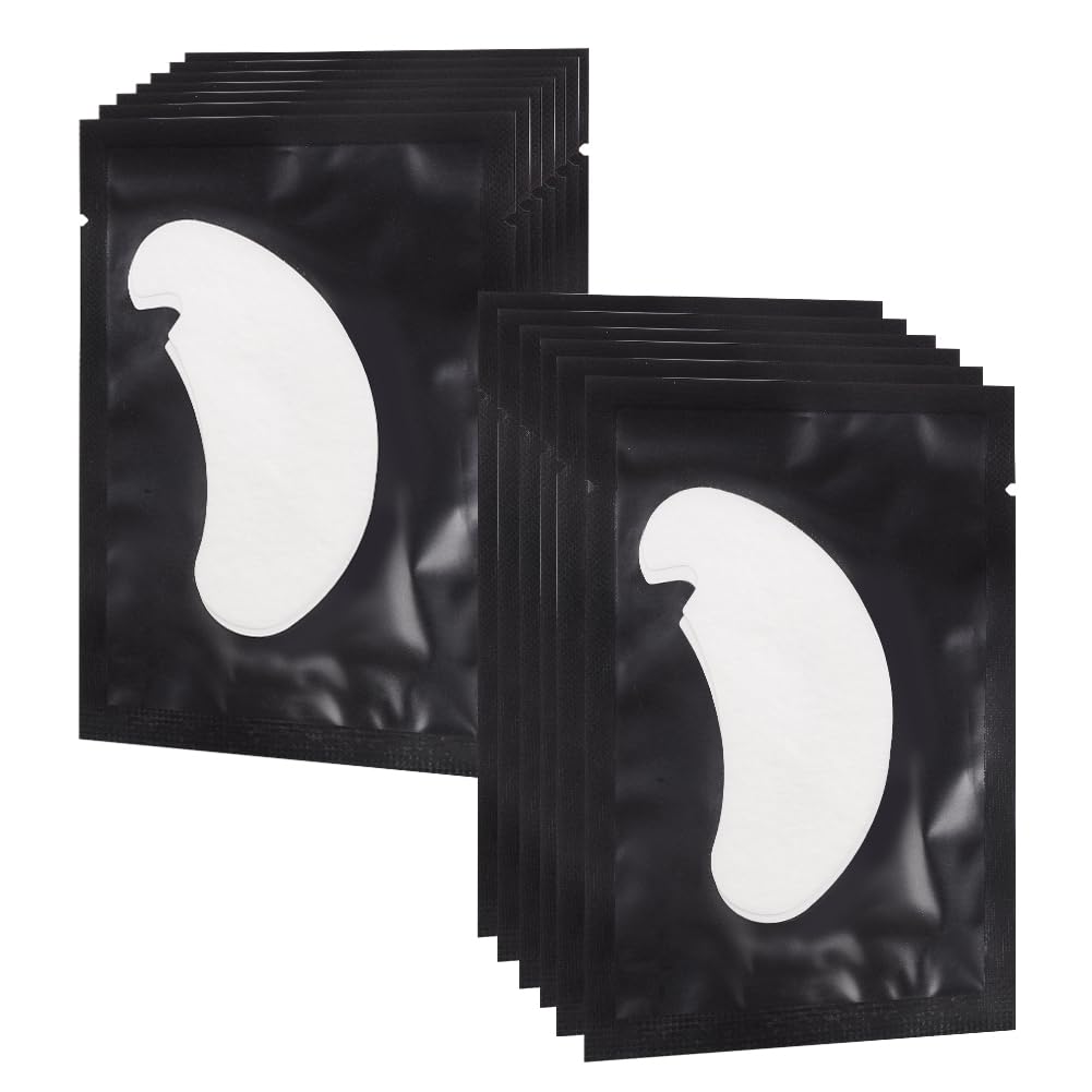 Lunamoon 100 Paar Augenpads Wimpernverlängerung Wimpernpads Wimpernverlängerung Pads Eyelash Extensi