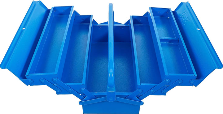 BGS 33000 | Metall-Werkzeugkasten | leer | 420 x 200 x 200 mm | 5 Fächer | Stahlblech leer | 5 Fäche