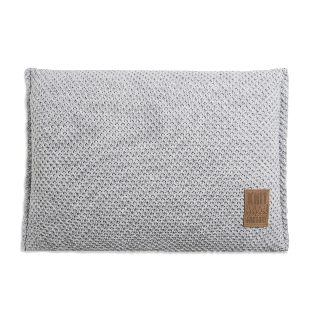 KNIT FACTORY - Lynn Kissen - Grau - 60x40 cm 60x40 cm Grau, 60x40 cm Grau