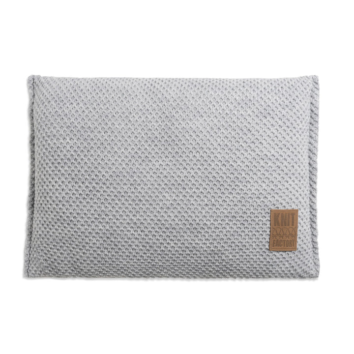 KNIT FACTORY - Lynn Kissen - Grau - 60x40 cm 60x40 cm Grau, 60x40 cm Grau