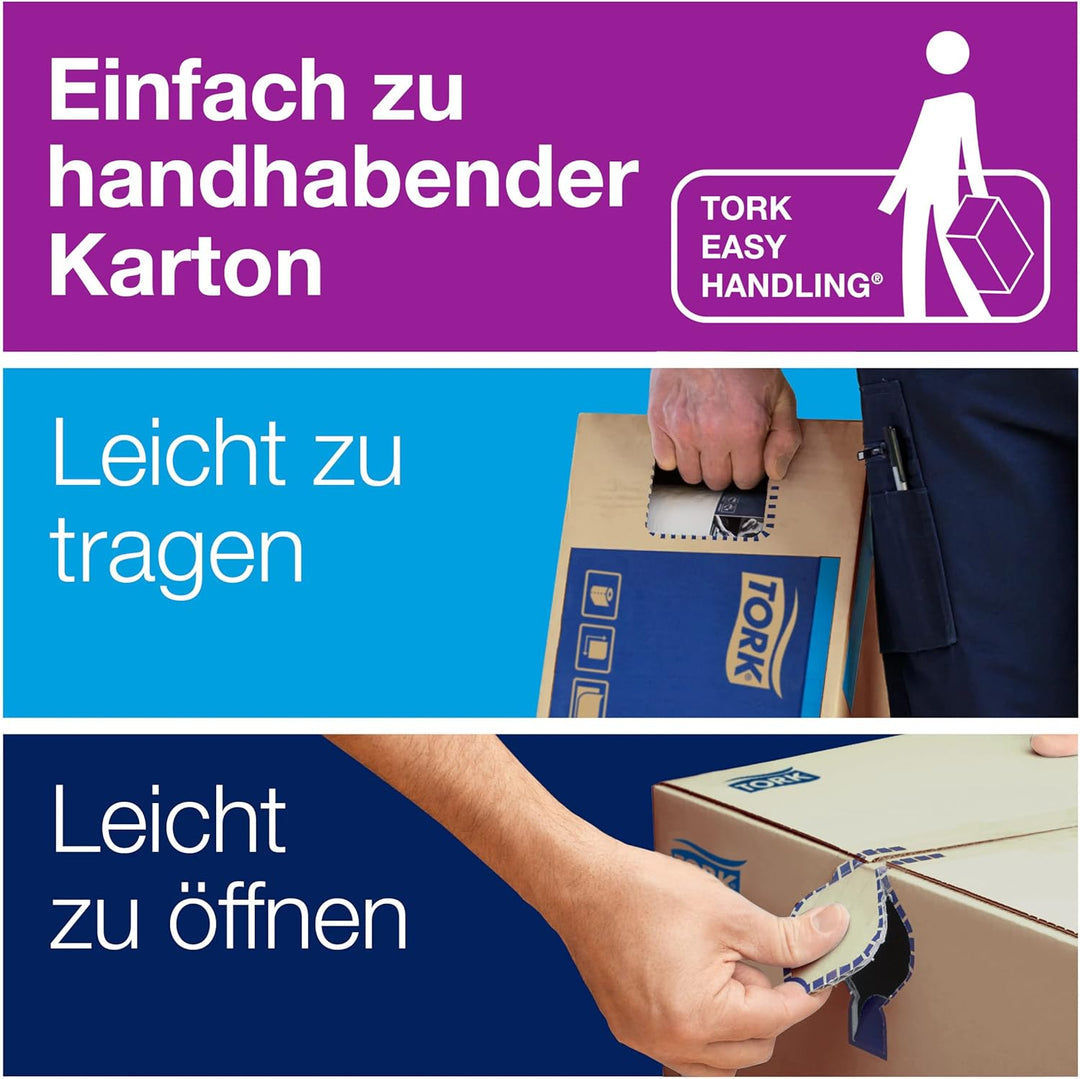 Tork Starke Mehrzweck-Papierwischtücher mit Innenabrollung Weiss M2, Saugfähig, 6 × 457 Blatt, 10125