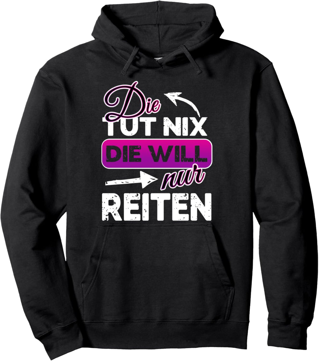 Geschenk für Reiterin Pferde Reitshirt Pullover Hoodie