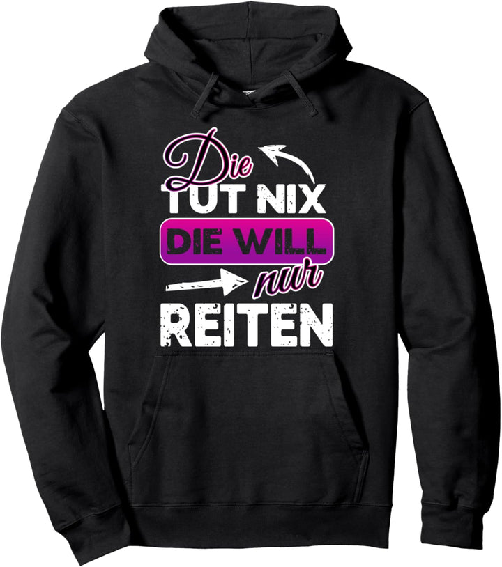 Geschenk für Reiterin Pferde Reitshirt Pullover Hoodie