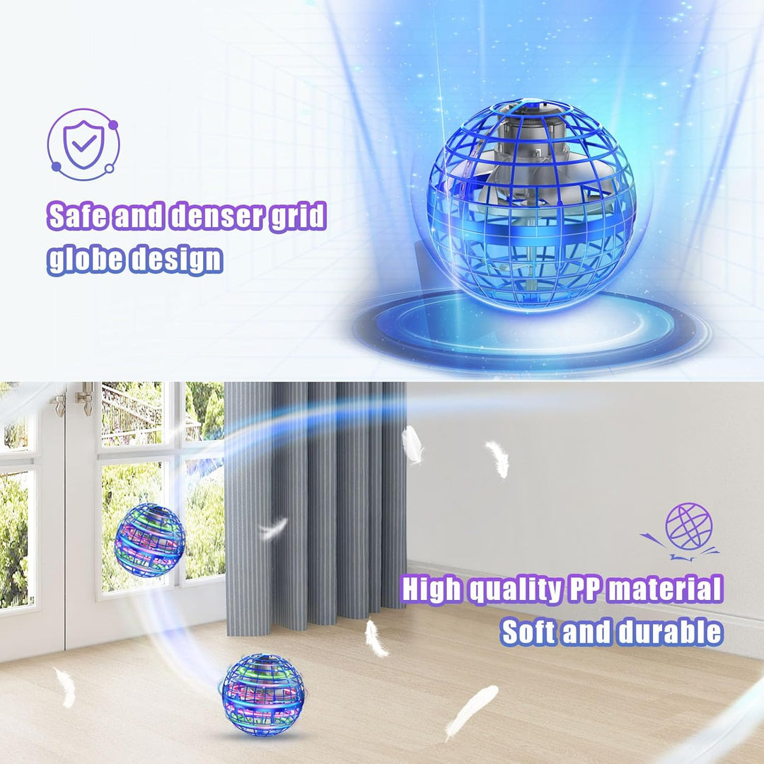 XINHOME Fliegender Ball, Flying Ball mit Led-Beleuchtung, Fliegender Ball Drohne Flying Orb Ball Hov
