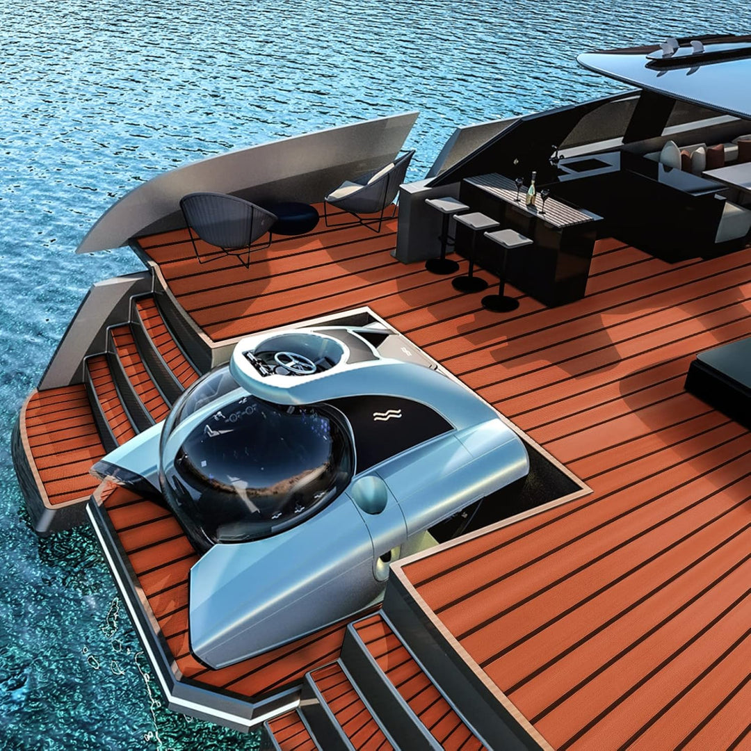 Toogou Neue Generation Eva-Schaum rutschfeste Marine Matte Rückseite mit 3 M Klebstoff, Synthetische