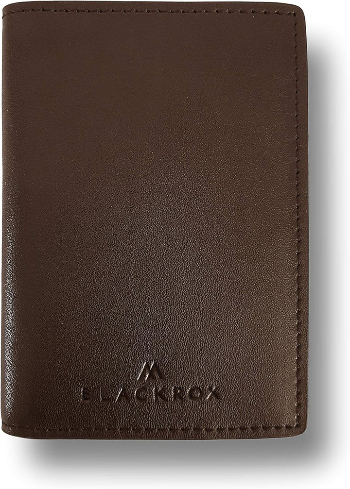 BLACKROX RFID-Blocker Kreditkartenetui aus Echtleder - Vergleichssieger Mini-Geldbörse für Herren un