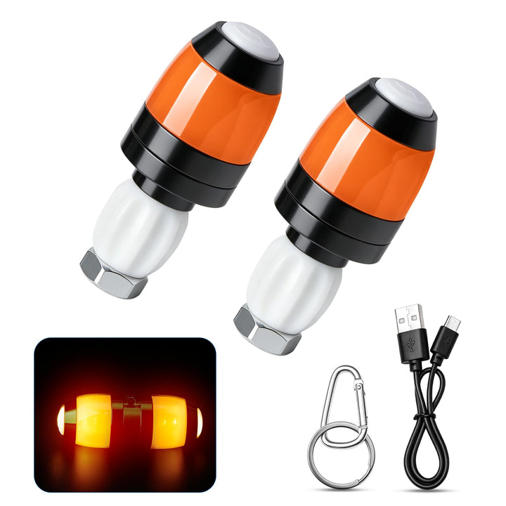 LED Blinker E Scooter Nachrüsten Set, Fahrrad Blinker, Wasserdicht, Universeller-LED Handlebar Light