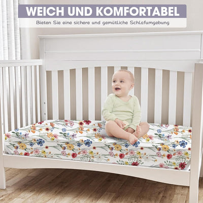 Bimocosy Spannbettlaken Spannbetttücher Laken für Babybetten Kinderbett 60x120 cm, 100% Mikrofaser,