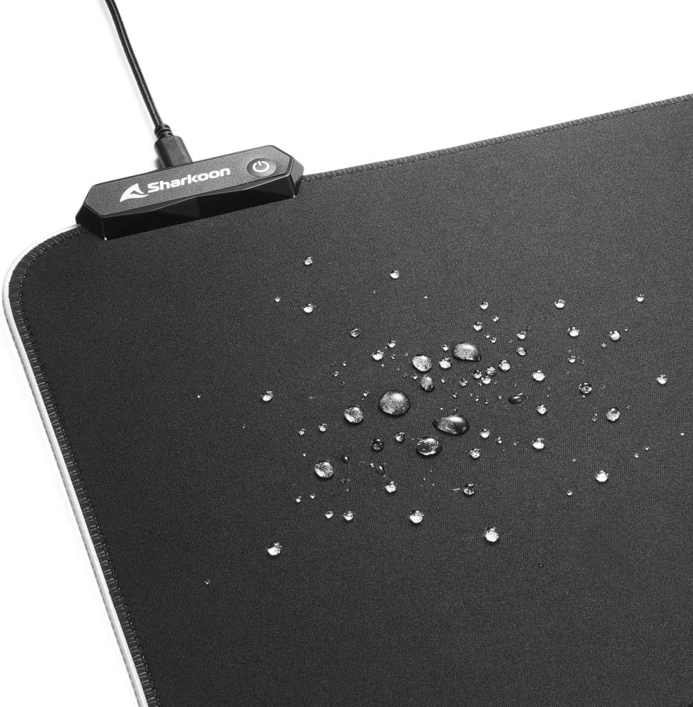 Sharkoon 1337 RGB V2 900 Gaming Mauspad 900 Wasserabweisende RGB Beleuchtung, 900 Wasserabweisende R