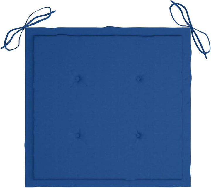 Tidyard 2 STK.Garten-Essstühle mit wasserdichte Blauer Kissen Gartenstühle Lattendesign Armlehnenstu