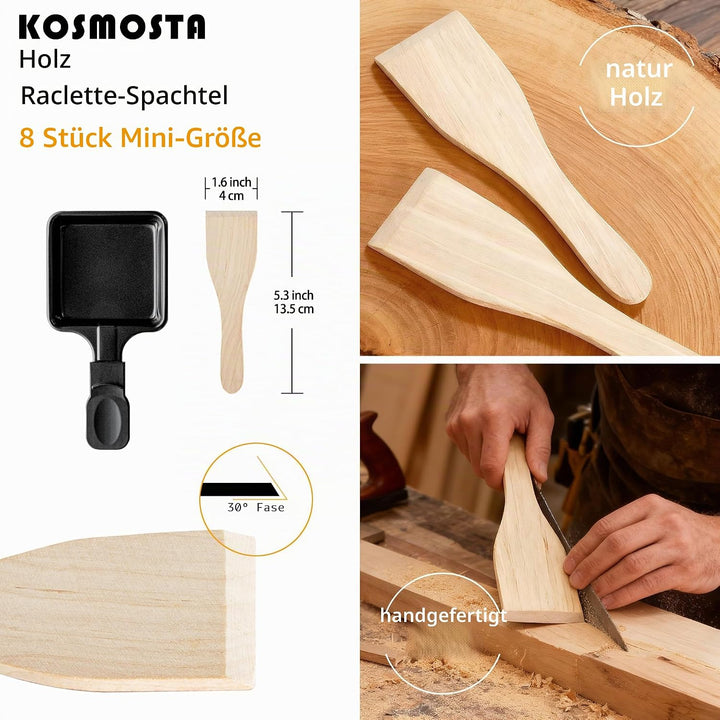Kosmosta Antihaftbeschichtete Mini-Grill-Käsepfanne Schmelzzubehör für Raclettes Ersatzbleche Raclet