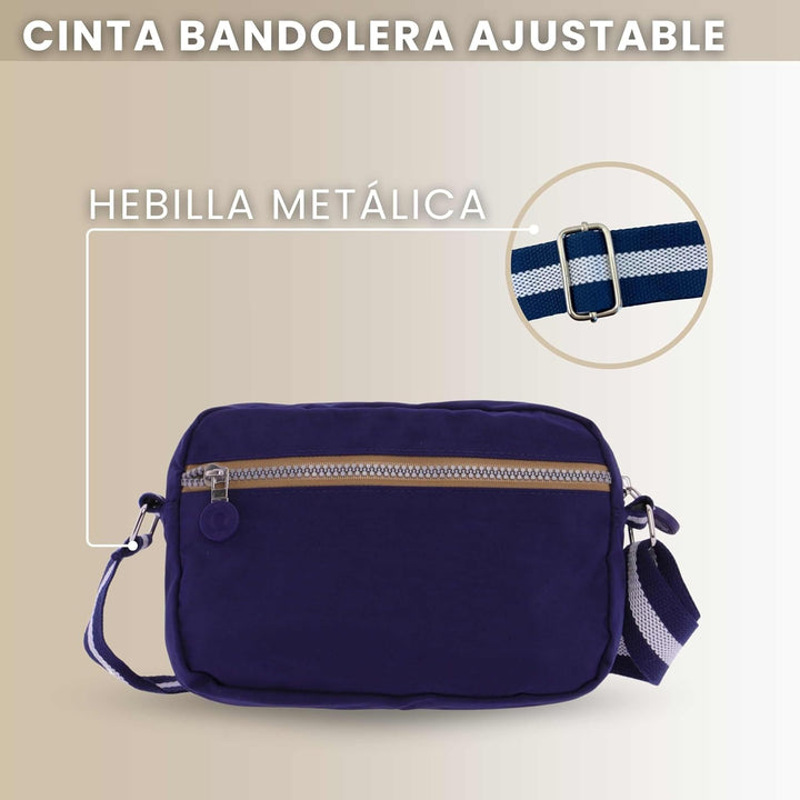 Coronel Tapiocca Damen Umhängetasche Schultertasche Schulterriemen Reissverschluss Handtasche Crossb