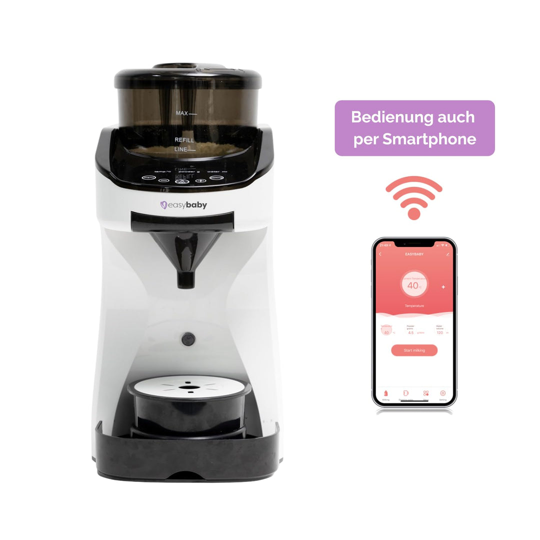 Easybaby Milk Maker - Automatischer Flaschenzubereiter - die Perfekte Babyflasche auf Knopfdruck, Fl