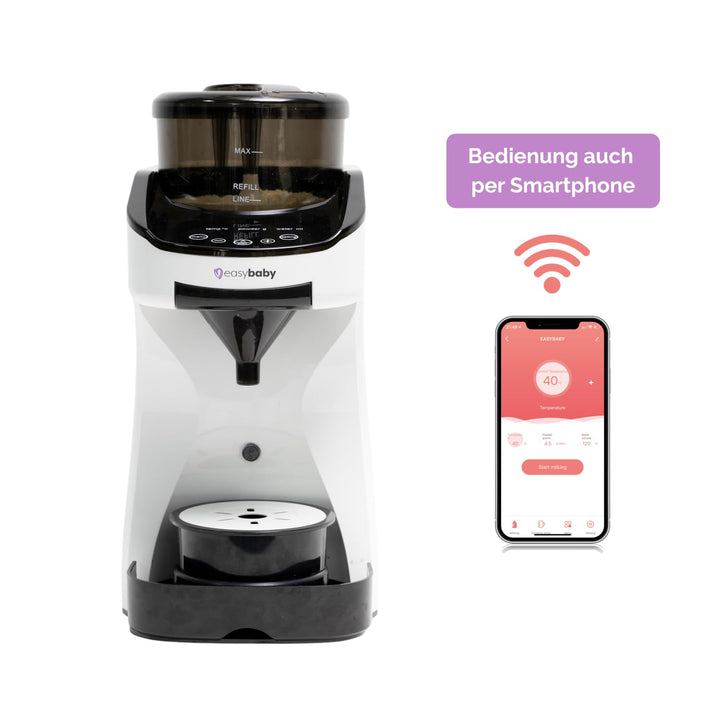 Easybaby Milk Maker - Automatischer Flaschenzubereiter - die Perfekte Babyflasche auf Knopfdruck, Fl