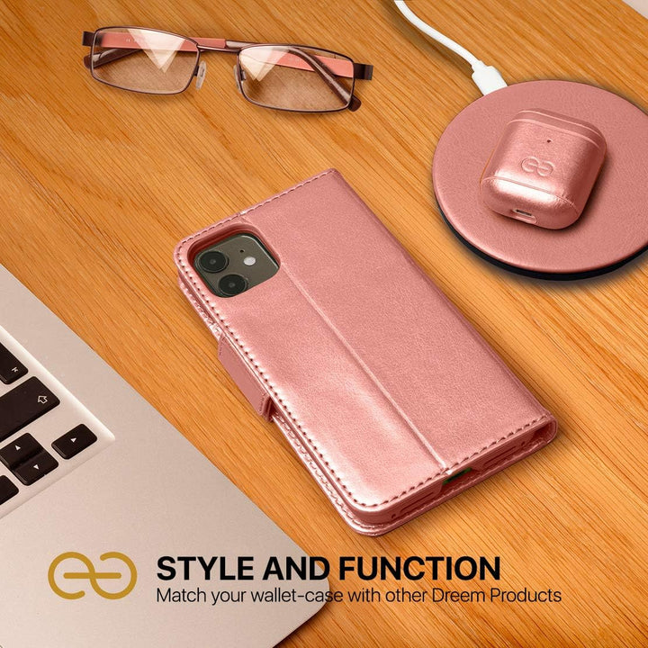 Dreem Fibonacci 2in1 Handyhülle Flipcase für iPhone XS Max | Magnetisches iPhone Case | TPU Etui Led