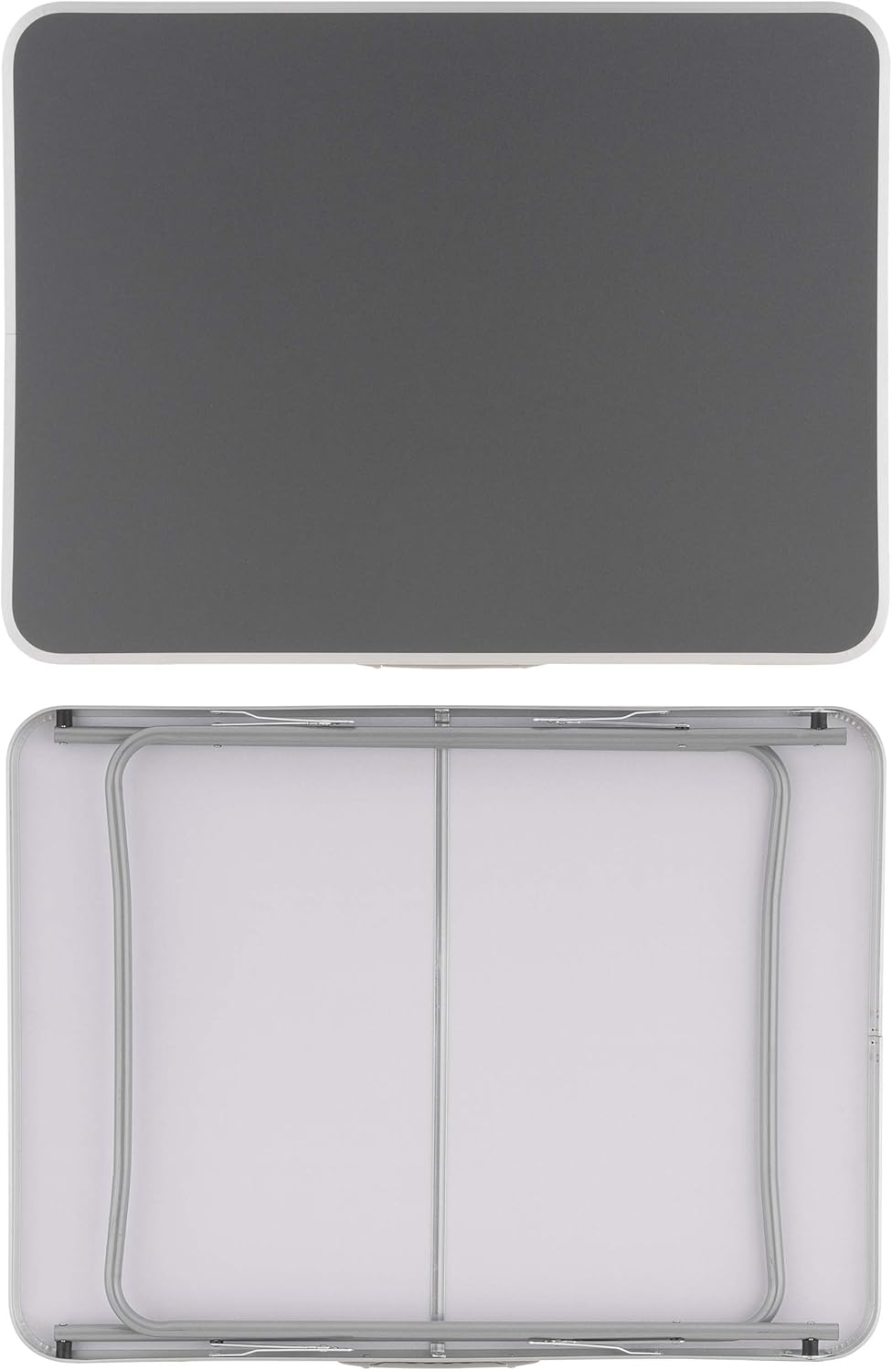 SONLEX Camping-Tisch Outdoor-Tisch grau klappbar mit Tragegriff 80x60x70 cm faltbar leicht Klapptisc