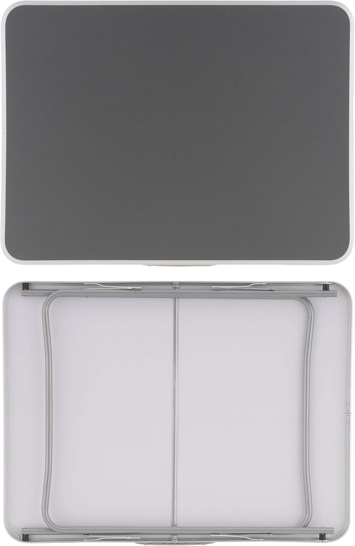 SONLEX Camping-Tisch Outdoor-Tisch grau klappbar mit Tragegriff 80x60x70 cm faltbar leicht Klapptisc