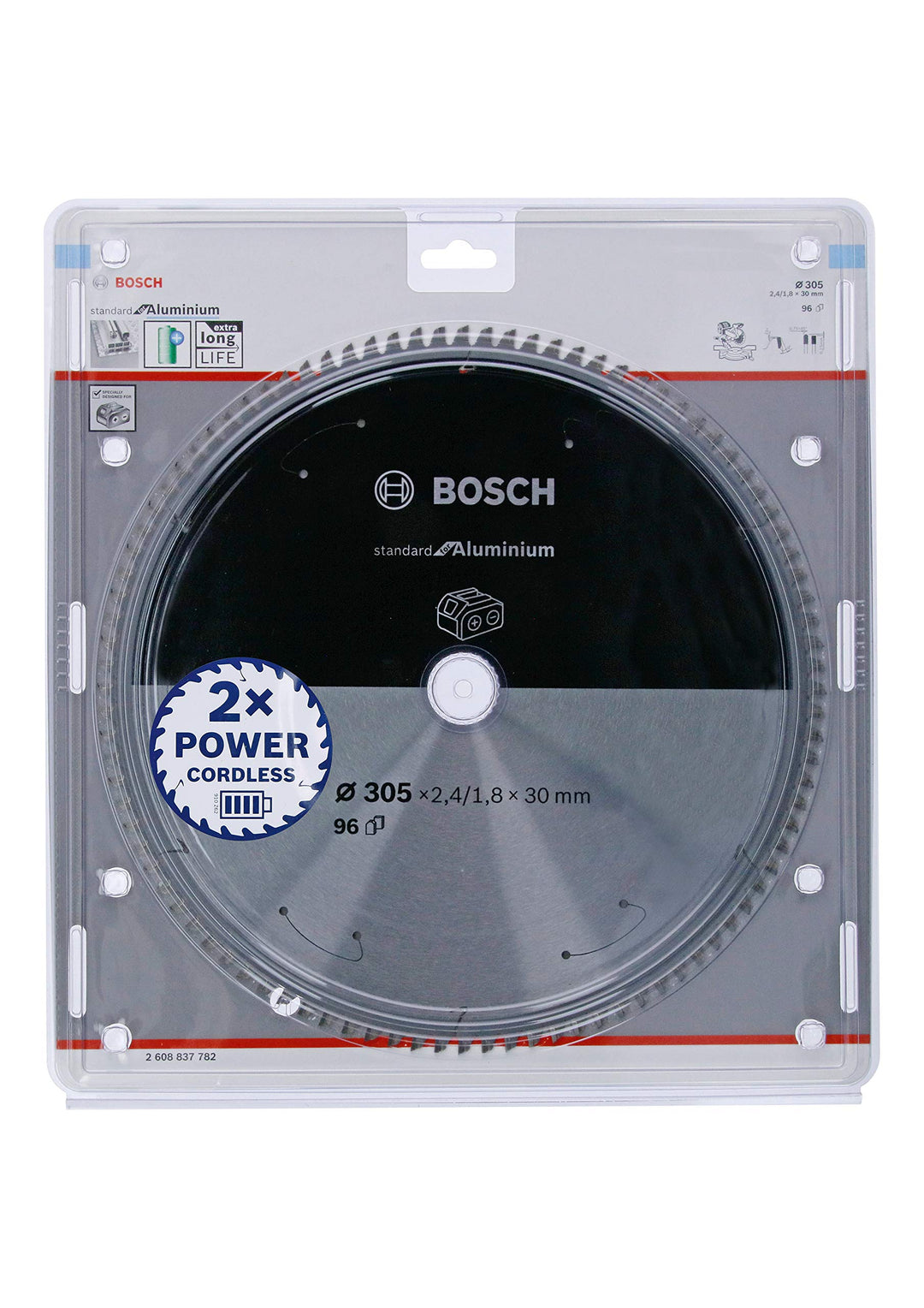 Bosch Professional 1x Kreissägeblatt Standard for Aluminium (Aluminium, Sägeblatt Ø 305 x 30 x 2,4 m