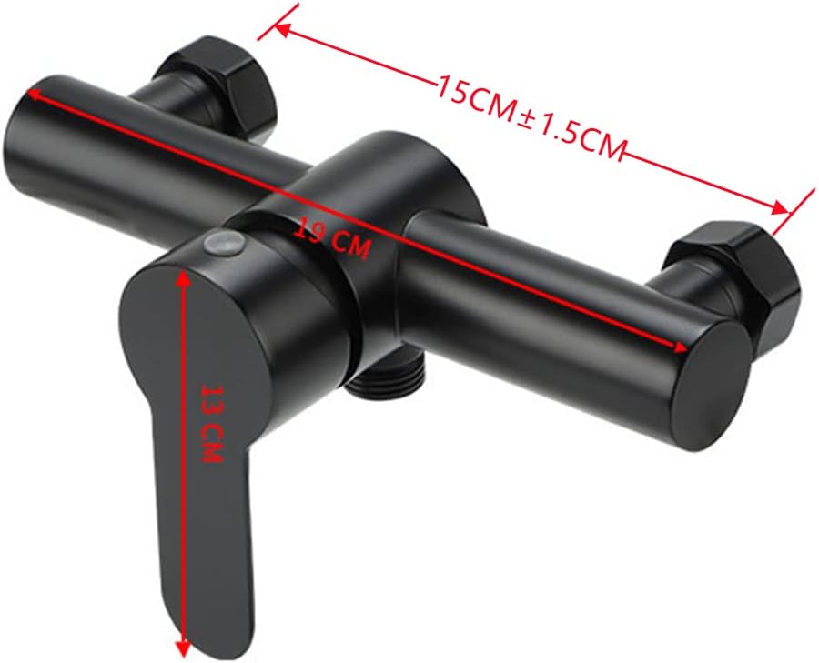 Schwarze Badewanne Duscharmatur Edelstahl Bad Bad Duscharmatur Duschkopf Wandmischerarmatur, B