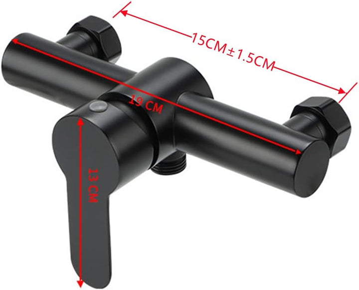 Schwarze Badewanne Duscharmatur Edelstahl Bad Bad Duscharmatur Duschkopf Wandmischerarmatur, B