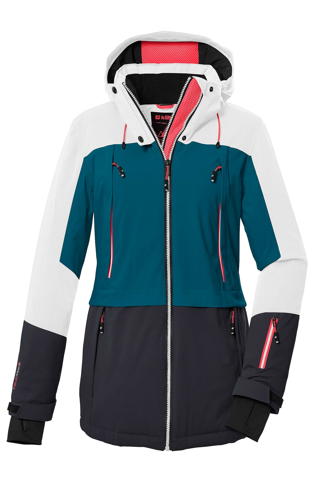 Killtec Damen Ksw 91 Wmn Ski Jckt Skijacke/Funktionsjacke mit abzippbarer Kapuze und Schneefang 40 W