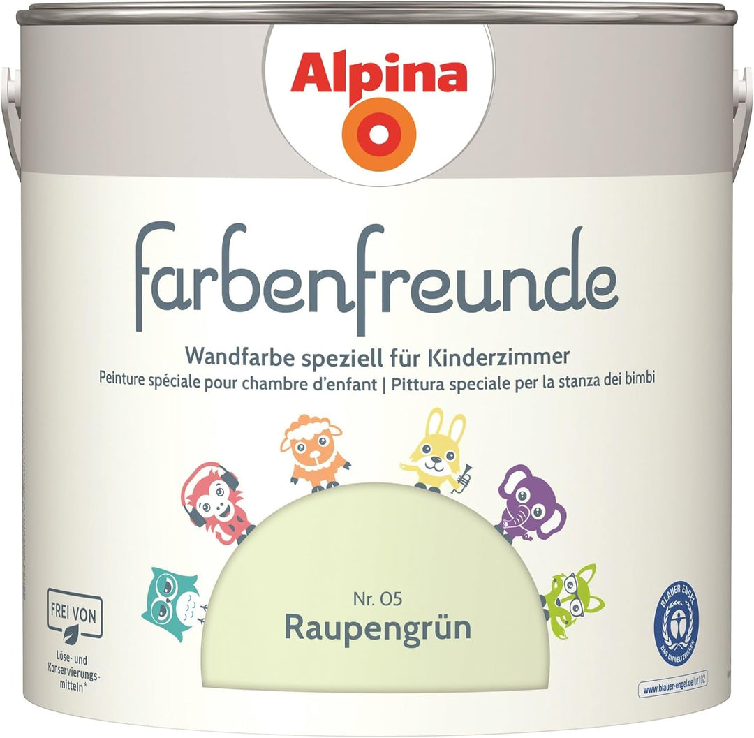 Alpina Farbenfreunde Nr. 05 Raupengrün 2,5 Liter matt, Raupengrün
