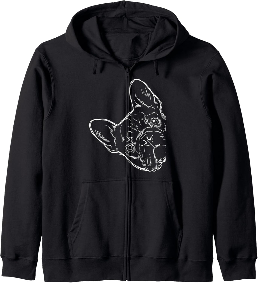 Frenchie Hund Französische Bulldogge Kapuzenjacke