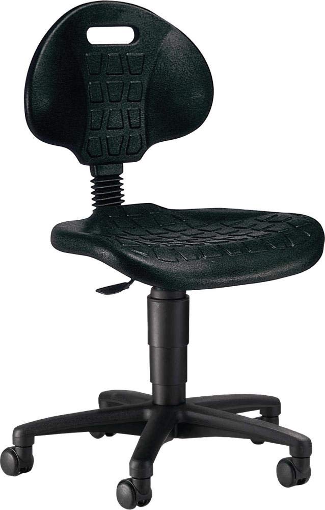 Topstar TEC 20, Arbeitsdrehstuhl, Arbeitshocker, Rollhocker, Werkstatthocker, mit höhenverstellbarer